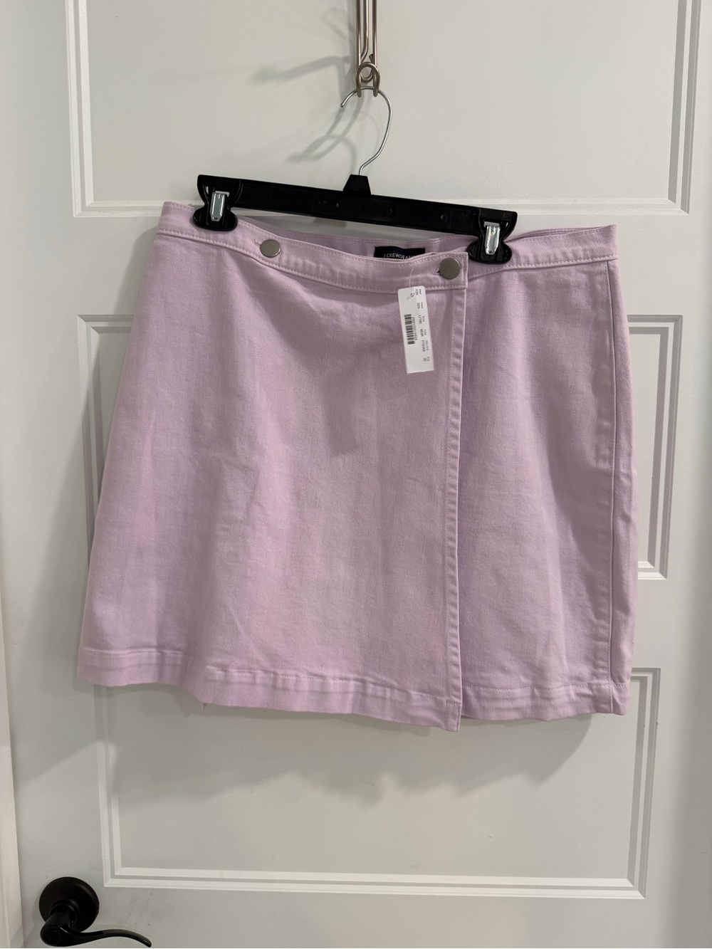 J. Crew-NWT-Lilac A Line Wrap Skirt, 99% Cotton! Size 30!